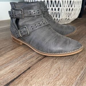 Gray Booties with Buckles | Size 9
